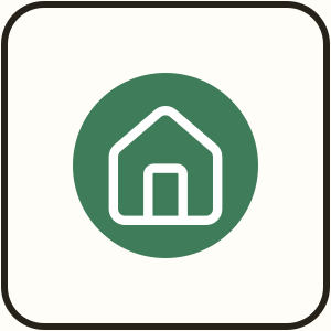 Hearthbase app tile with a green house mark